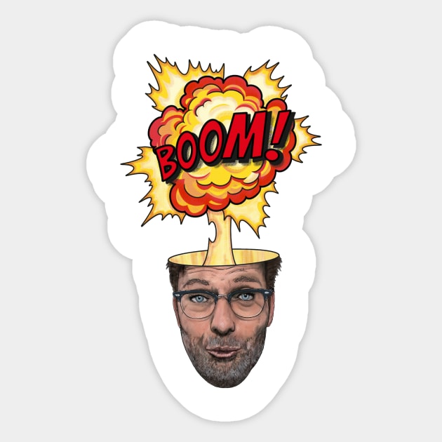 BOOM! Klopp Art Sticker by PaddlesworthDraws